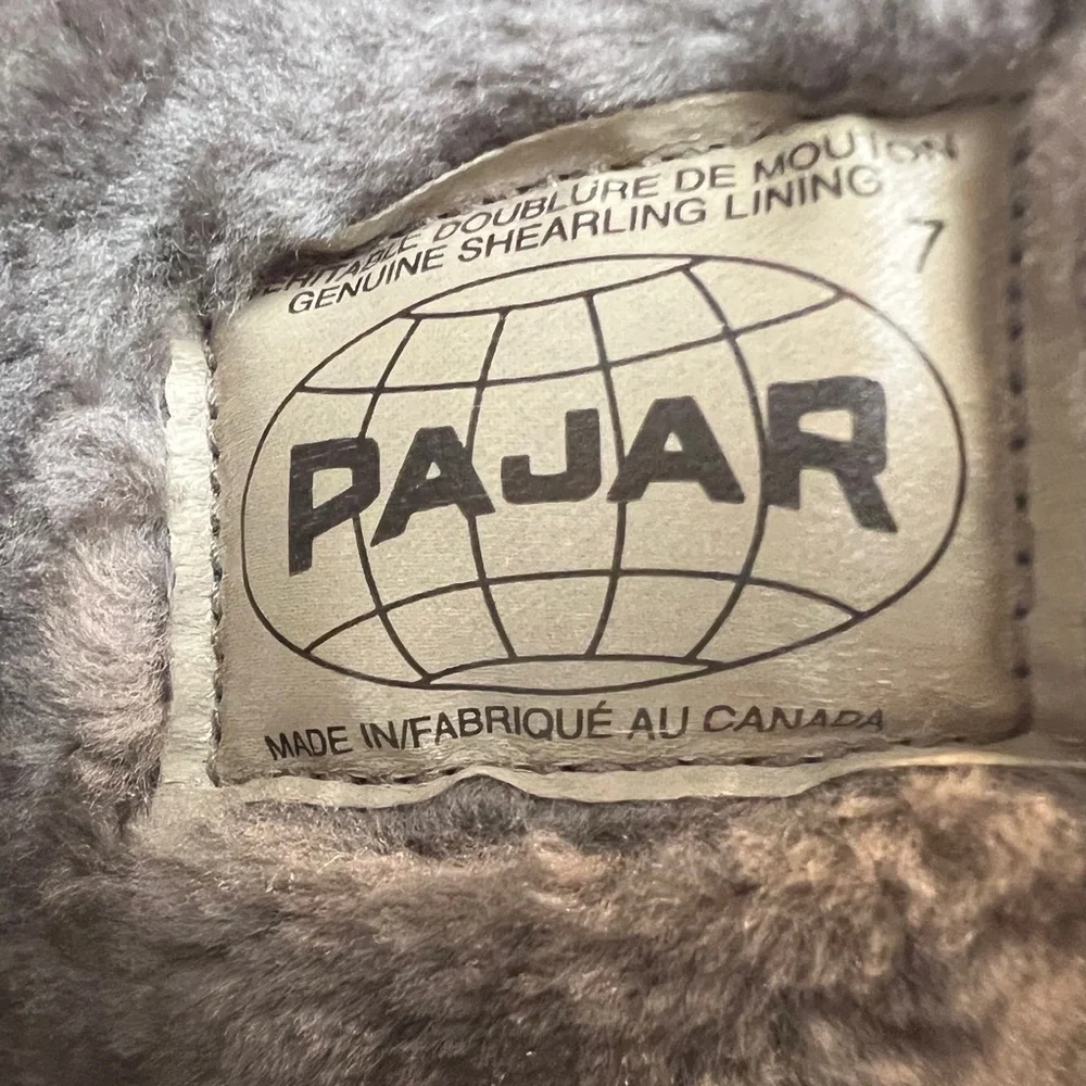 PAJAR Women's Black Leather & Suede Boots with Shearling Lining - Picture 6 of 6